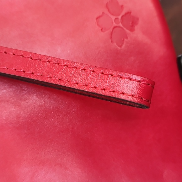 Patricia Nash Red Embossed Leather Clutch - Picture 4 of 9